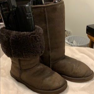 Tall Brown suede Ugg boots